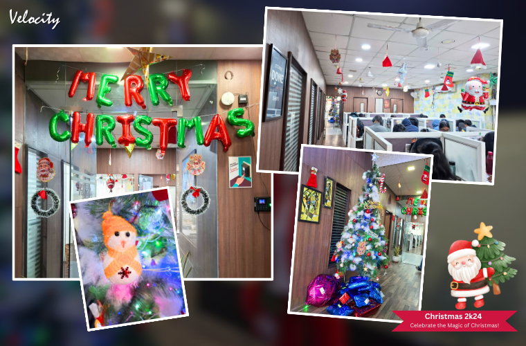 Christmas Celebration at Velocity Software Solutions Impressive Corporate Decorations